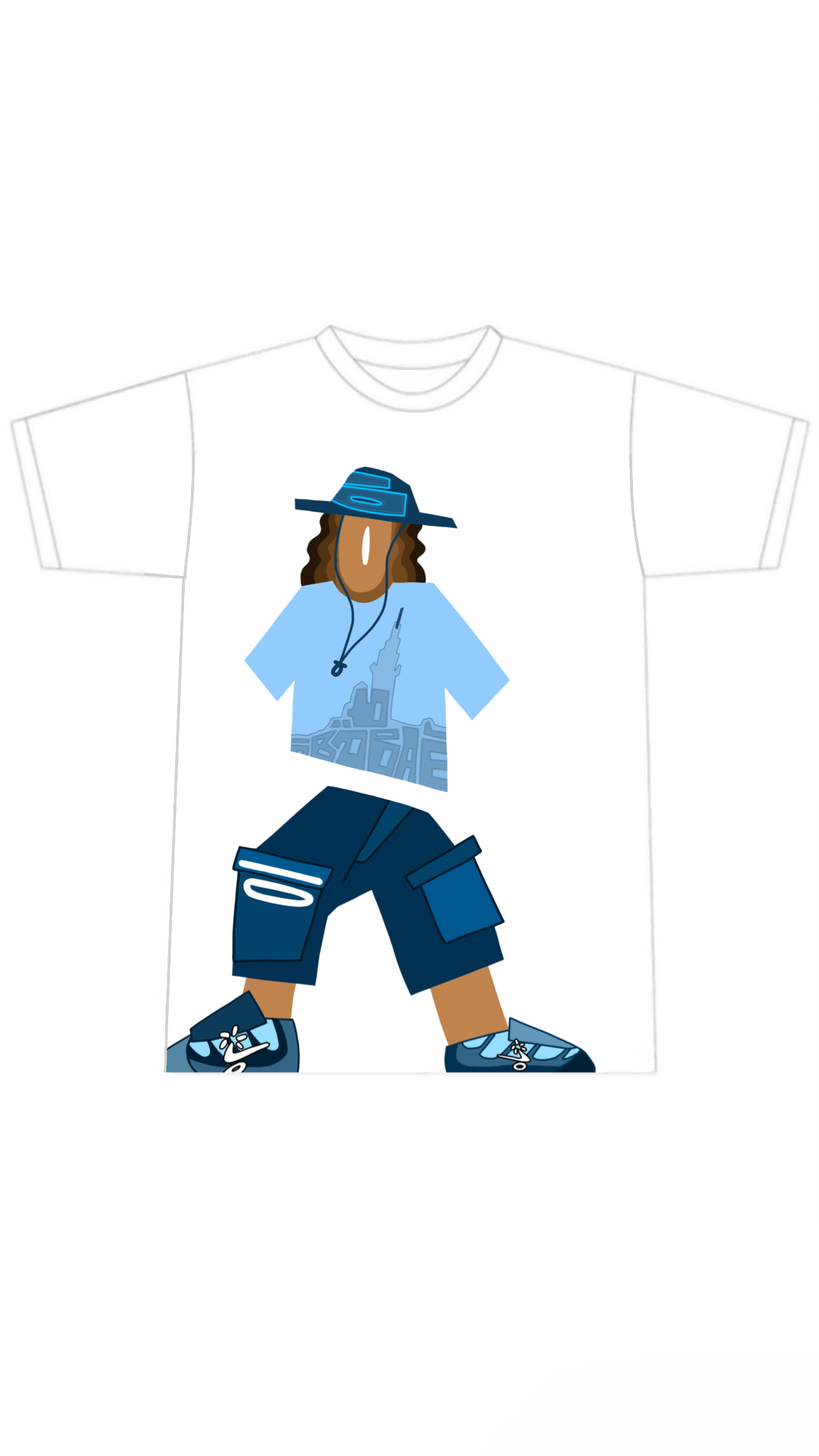 “Le Marseillé” (Blue and White)